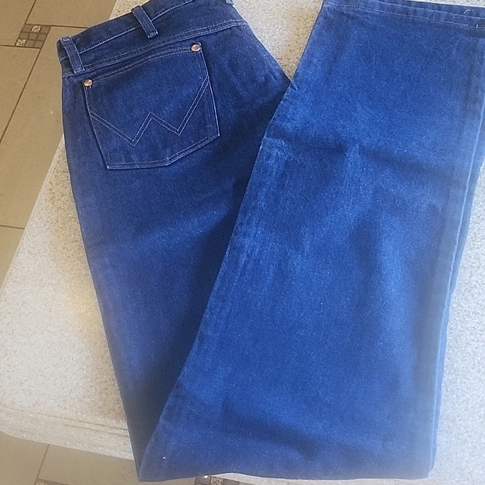 Men's 36x38 Wrangler 13MWZ Rigid Cowboycut Orig Fit Jeans - Picture 4 of 14